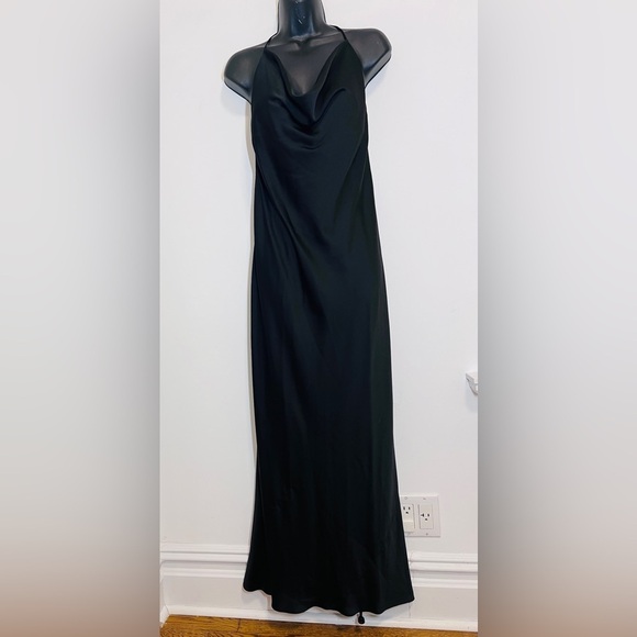 Jay Godfrey Draped Satin Slip maxi dress - Picture 3 of 9